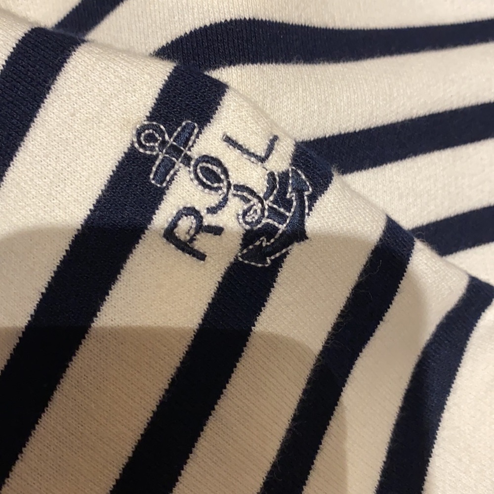 RL Knit Double Breasted Nautical Striped Blazer brings class to any wardrobe - Picture 5 of 5